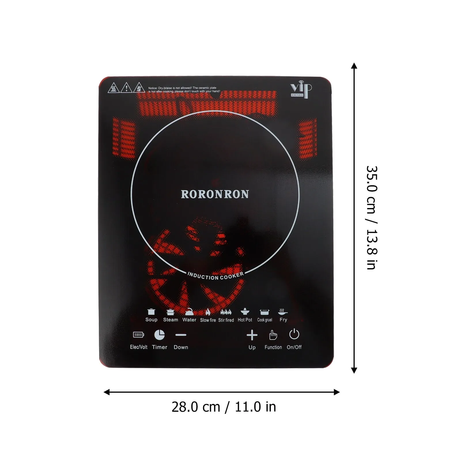 1000W 110V Portable Induction Cooktop Multi-function Electric Countertop Single Burner with Touch Screen Sensor,Timer