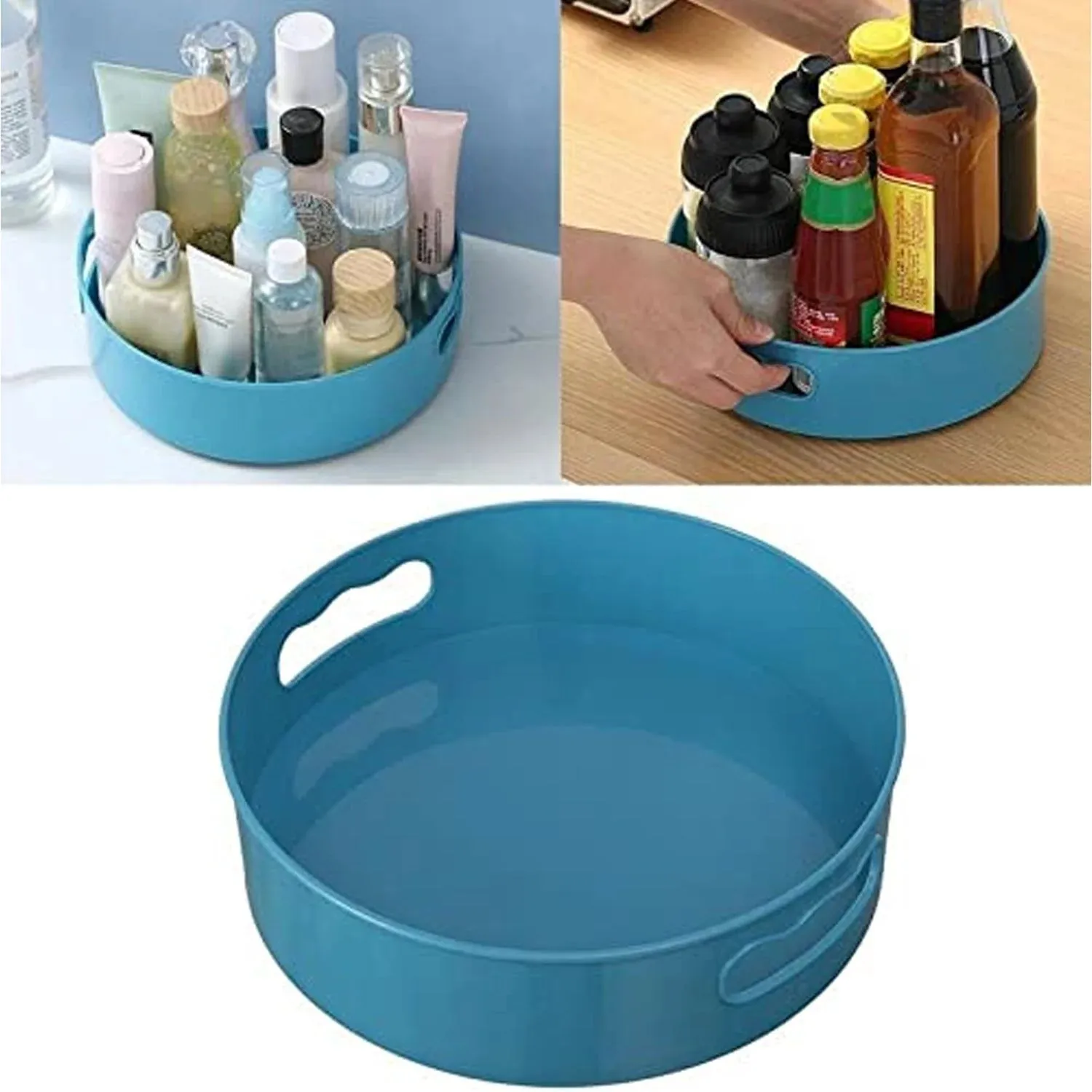 2938 360° ROTATING ORGANIZER TRAY MULTI- FUNCTION ROTATING TRAY by DeoDap