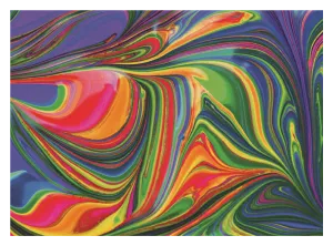 Abstract Paint Rainbow