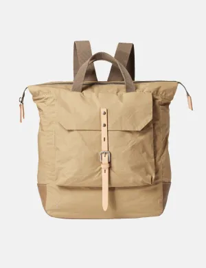 Ally Capellino Frances Waxy Backpack - Sand Beige