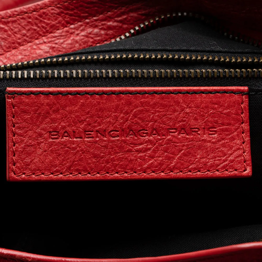 Balenciaga Leather Classic Town Satchel (SHF-17637)