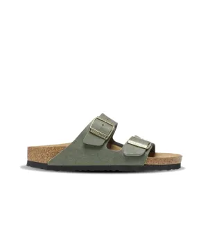 Birkenstock Arizona Synthetic Soft Suede Thyme Vegan Sandals