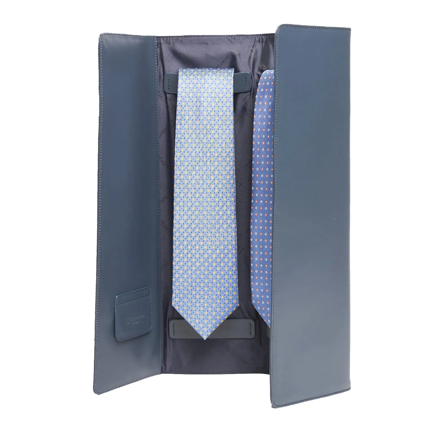 BLUE TRAVEL TIE HOLDER