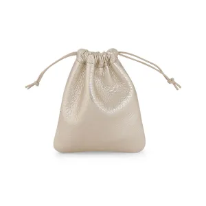 Flat Drawstring Pouch | Platinum