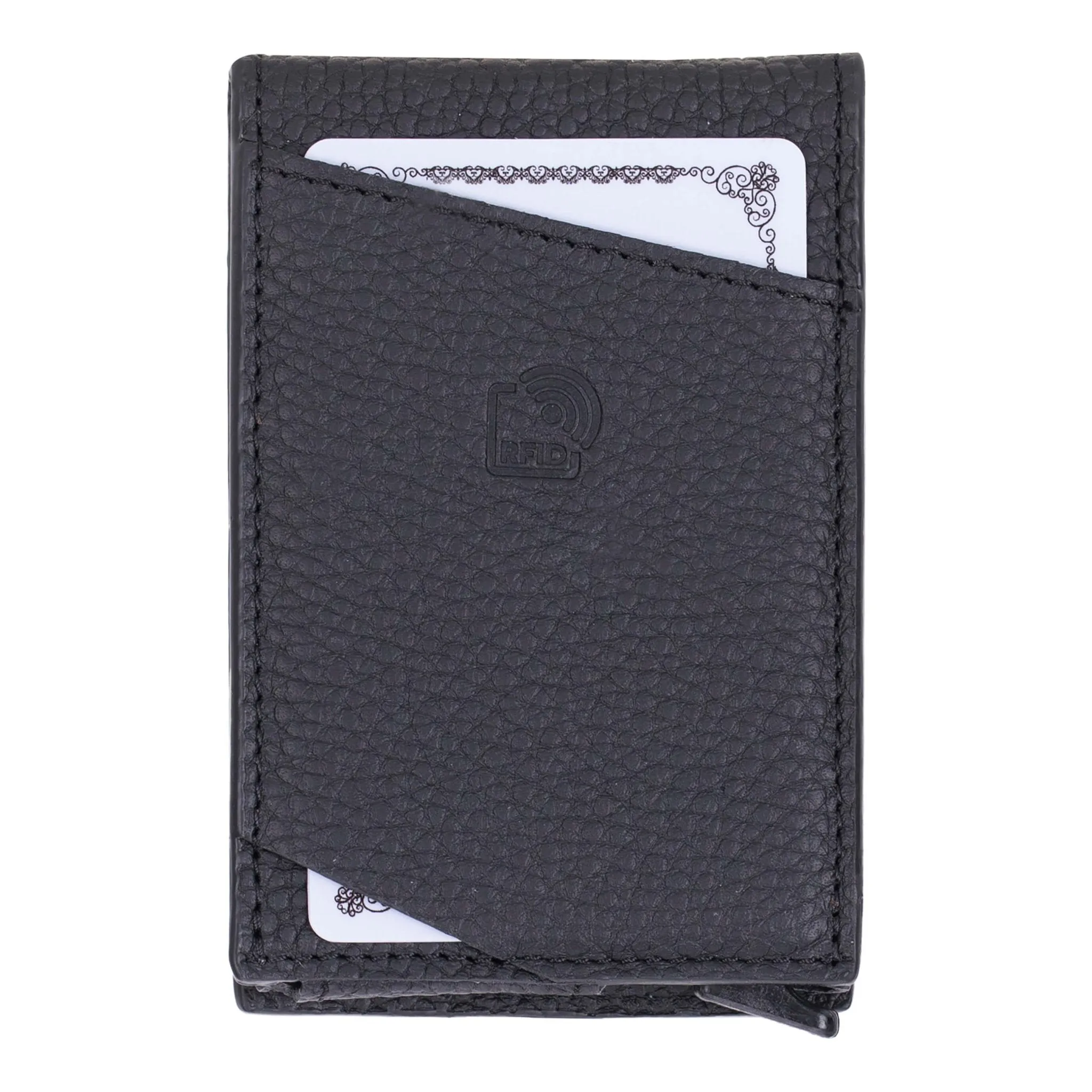 Grant Card Holder Wallet, Pebble Black