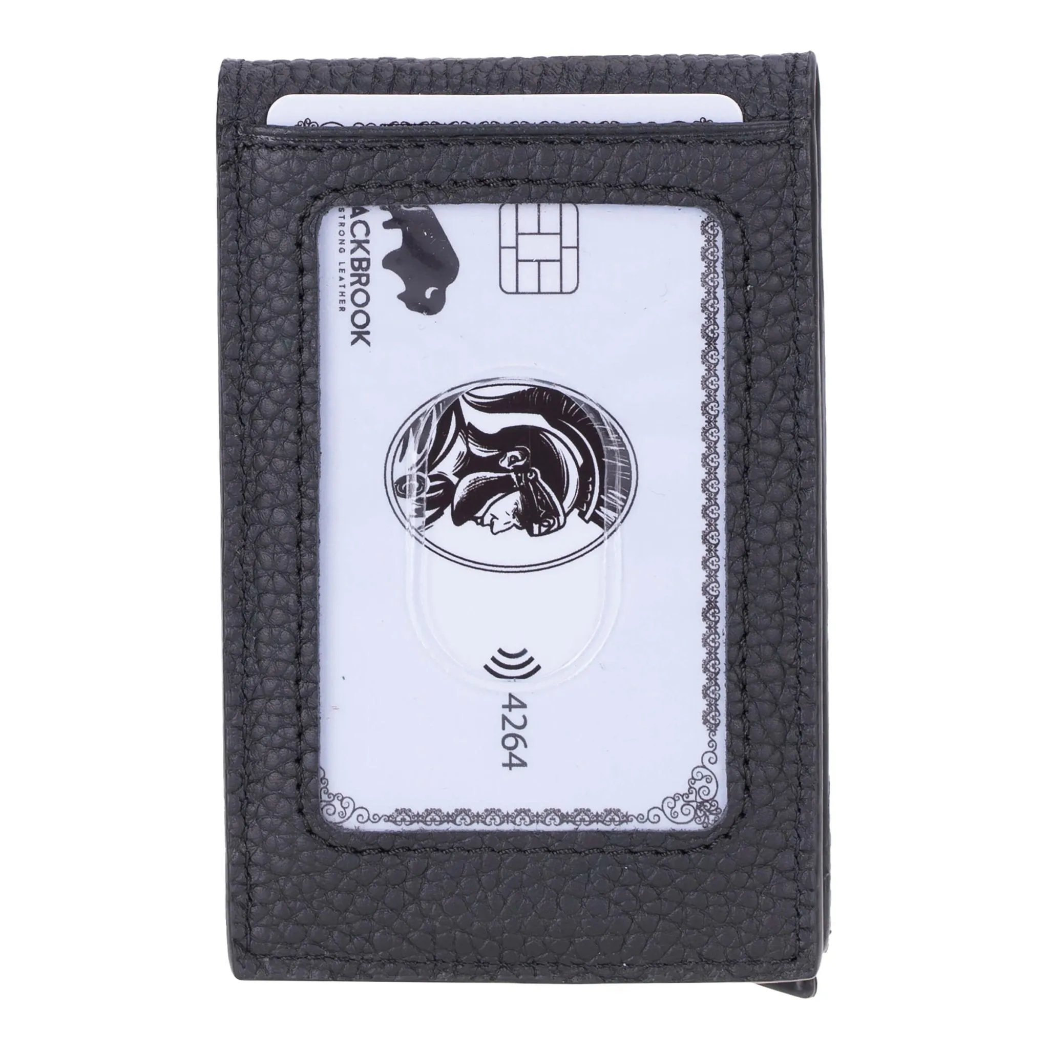 Grant Card Holder Wallet, Pebble Black