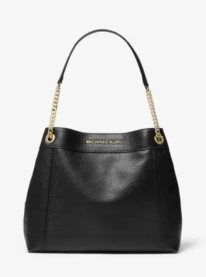 Jet Set Large Pebbled Leather Chain Tote Bag