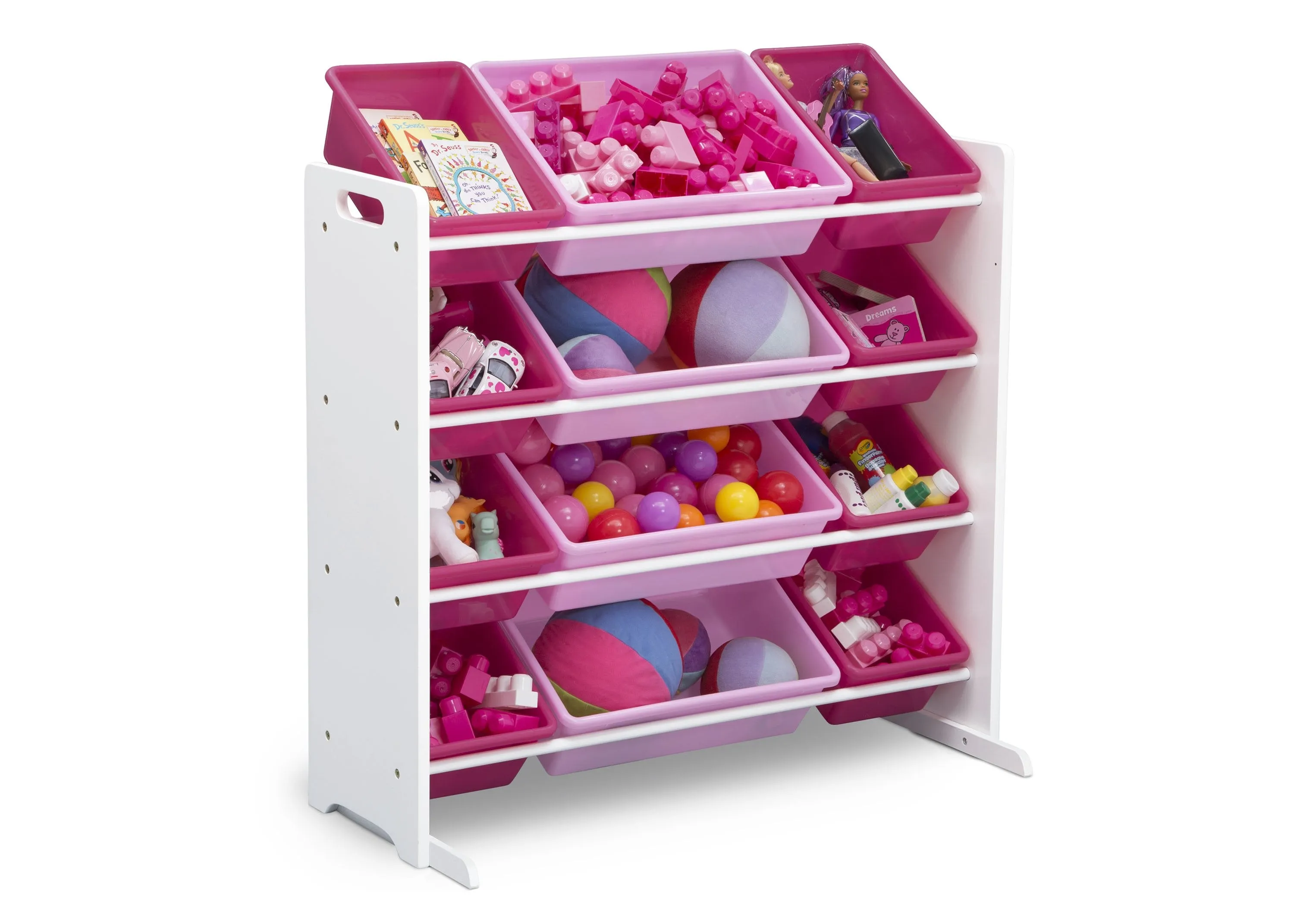 Kids Toy Storage Organizer with 12 Plastic Bins