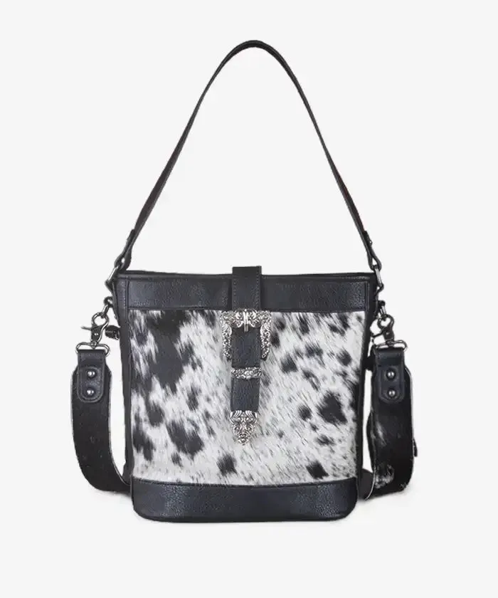 Montana West Buckle Cowhide Tote