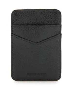 Pebble Leather Phone Card Holder