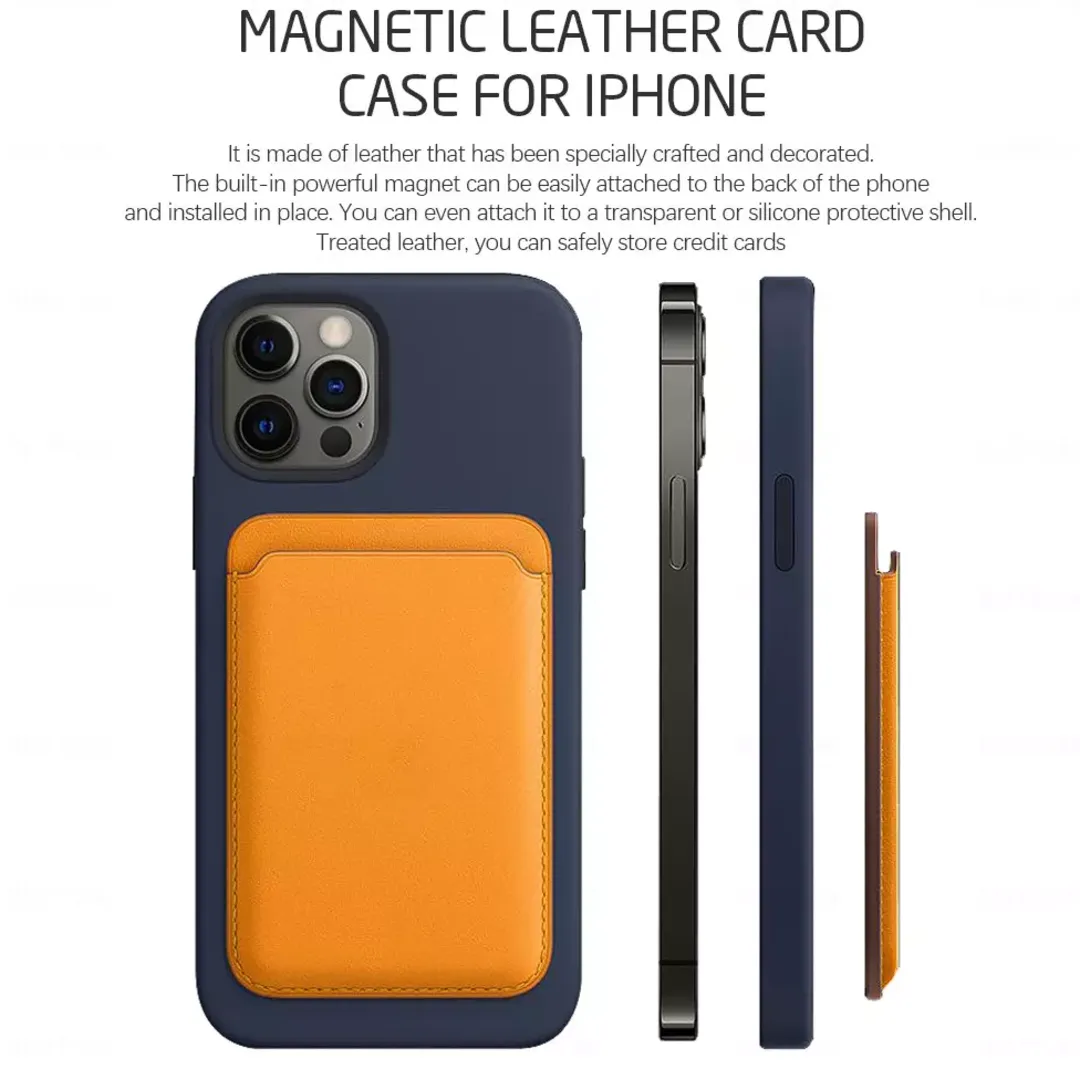 Phone Leather Wallet With Magsafe