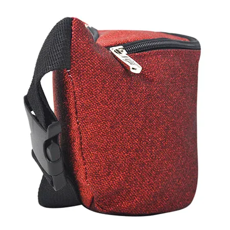 Red Glitter Fanny Pack