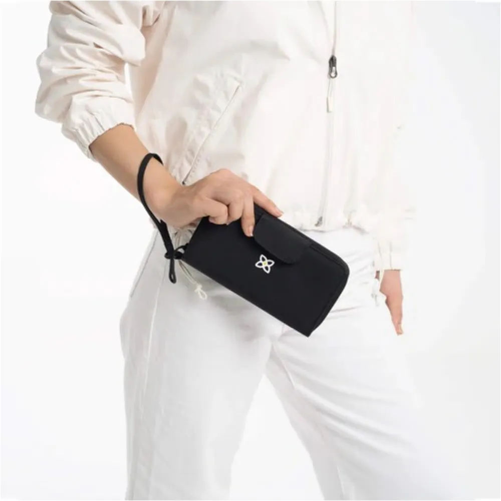 Sherpani Tulum Zip Wristlet Wallet in Raven Black