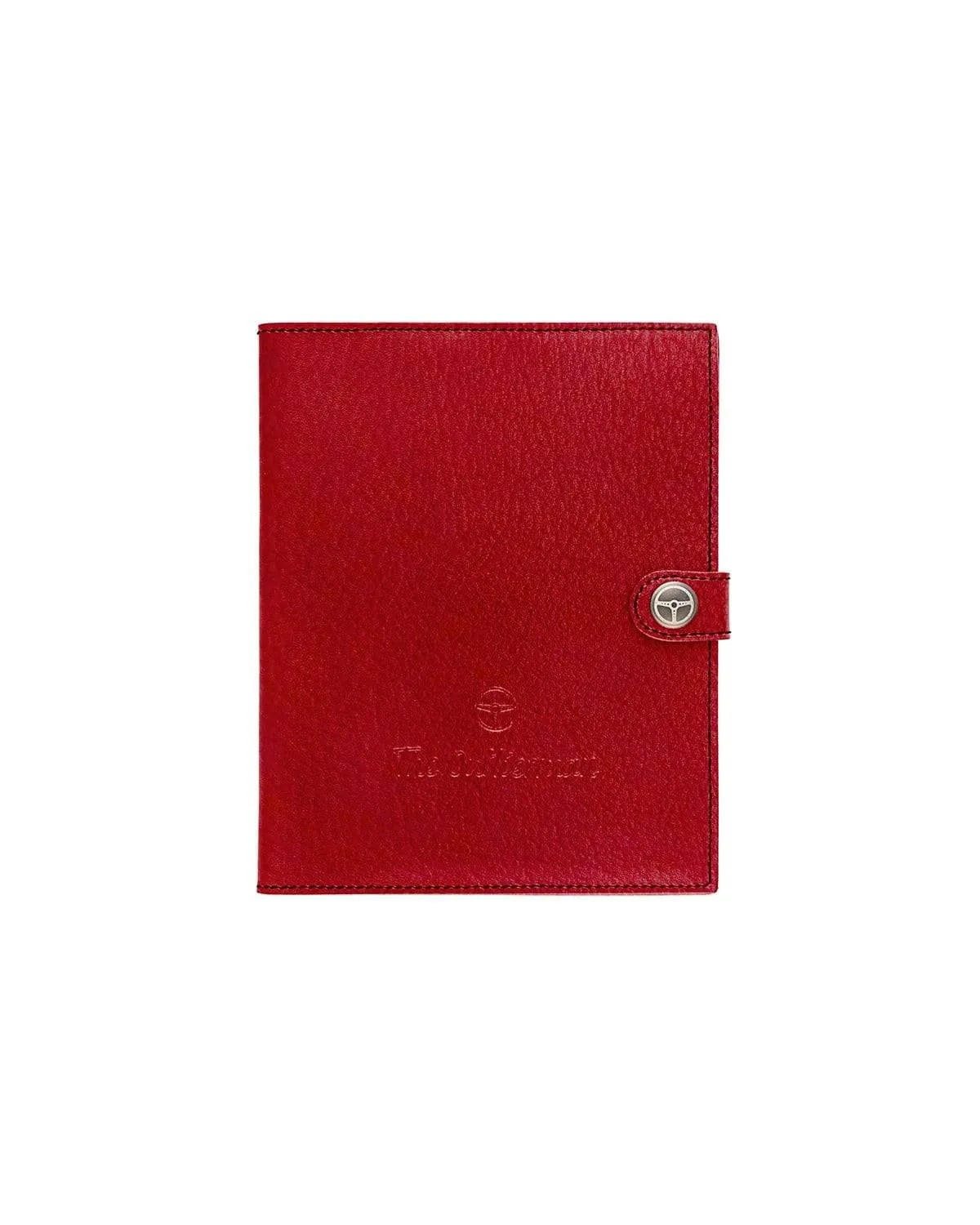 SLIM - Full-grain Leather Car Document Holder - Red