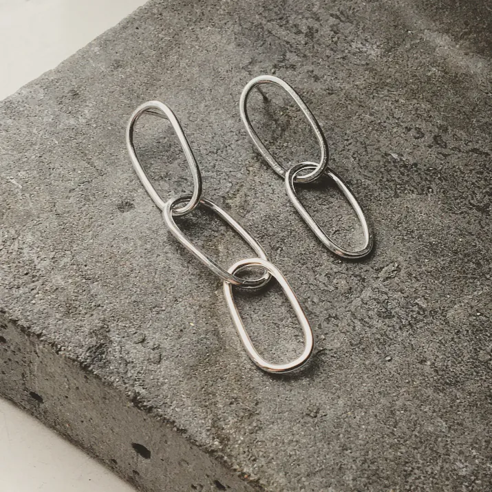 Soikea Kaksi Earring Silver