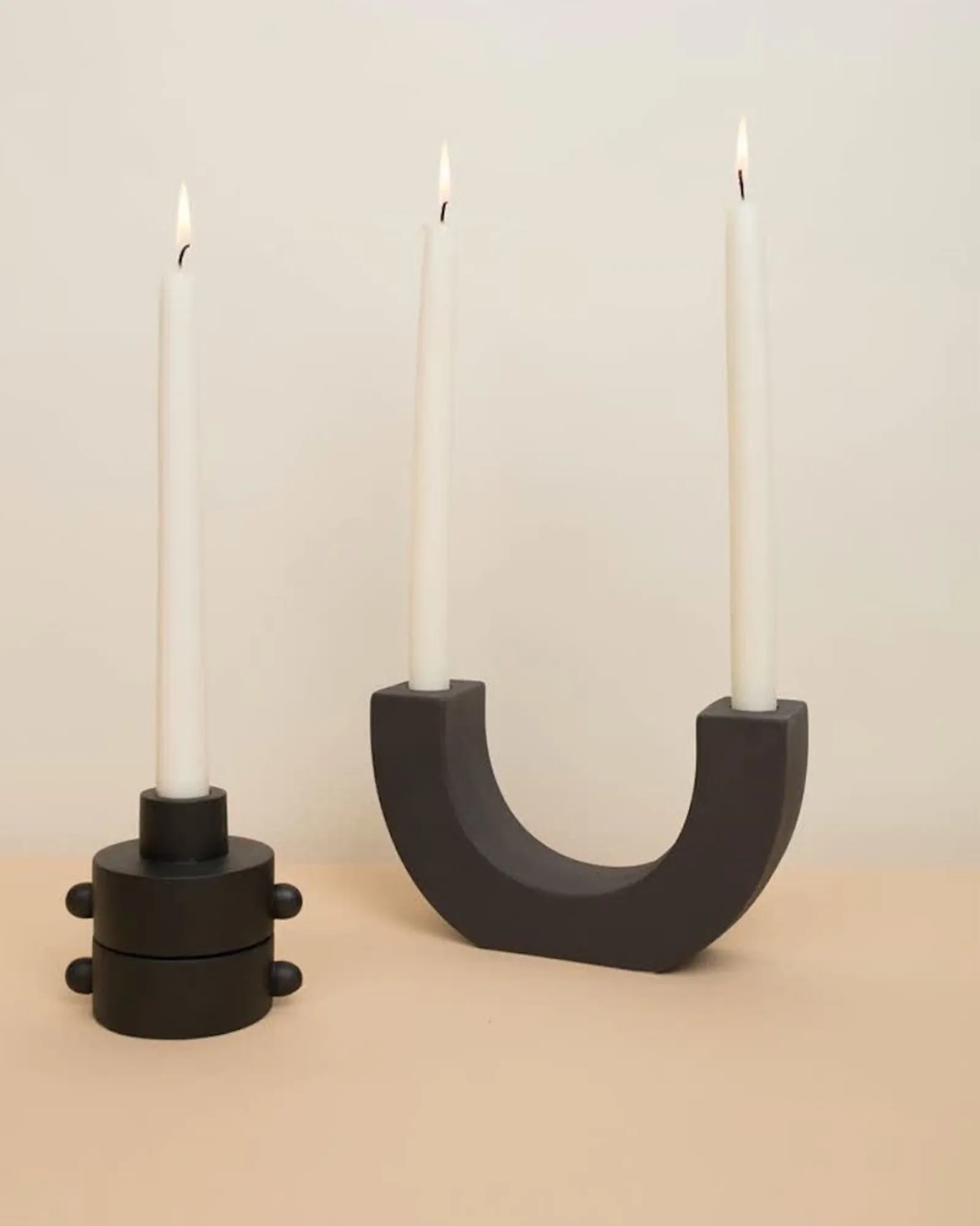 Stackable Tea Light & Taper Candle Holder