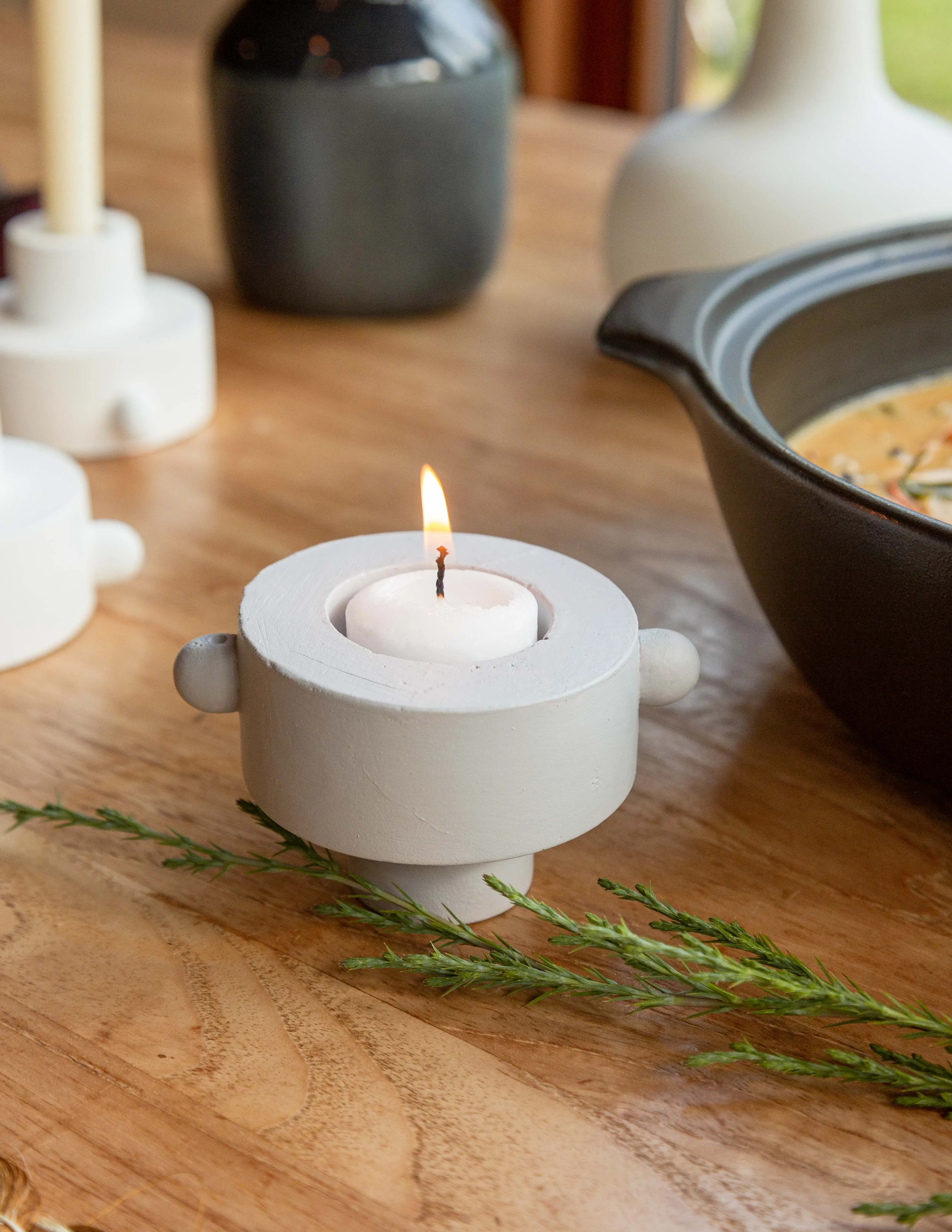 Stackable Tea Light & Taper Candle Holder