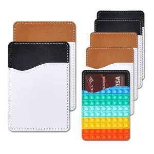 Sublimation Blanks PU Leather Card Holder For Sublimation Printing