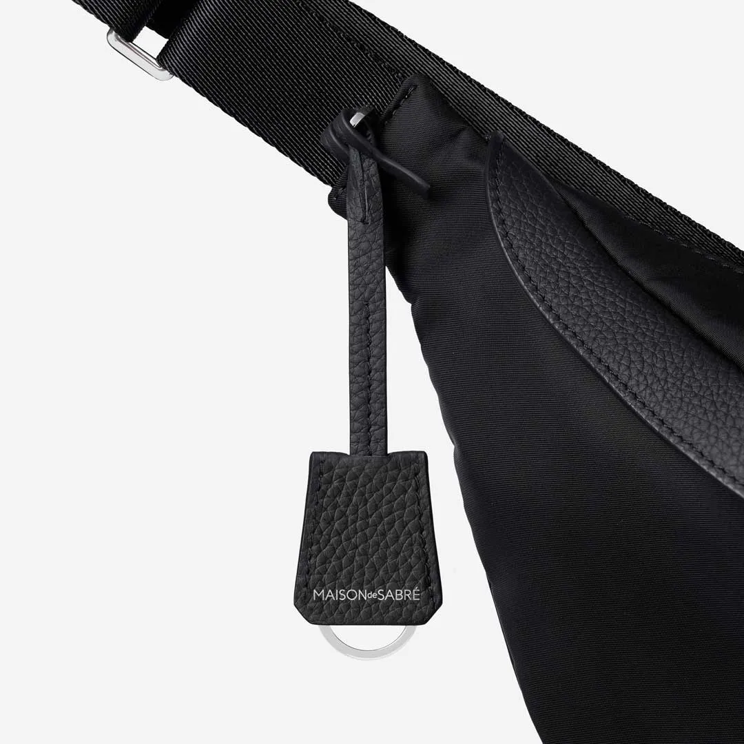 The Resilon™ Nylon Sling Bag - Black Caviar