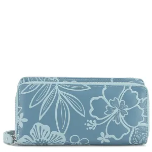 Wristlet Allison Cherry Blossom Embossed Blue